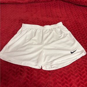 Nike Dri-FIT White Athletic Shorts
